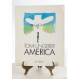 Buch, Tomi Ungerer, "America. Zeichnungen 1956 - 1971", mit Widmung (an Ernst Pieper), signiert, Di