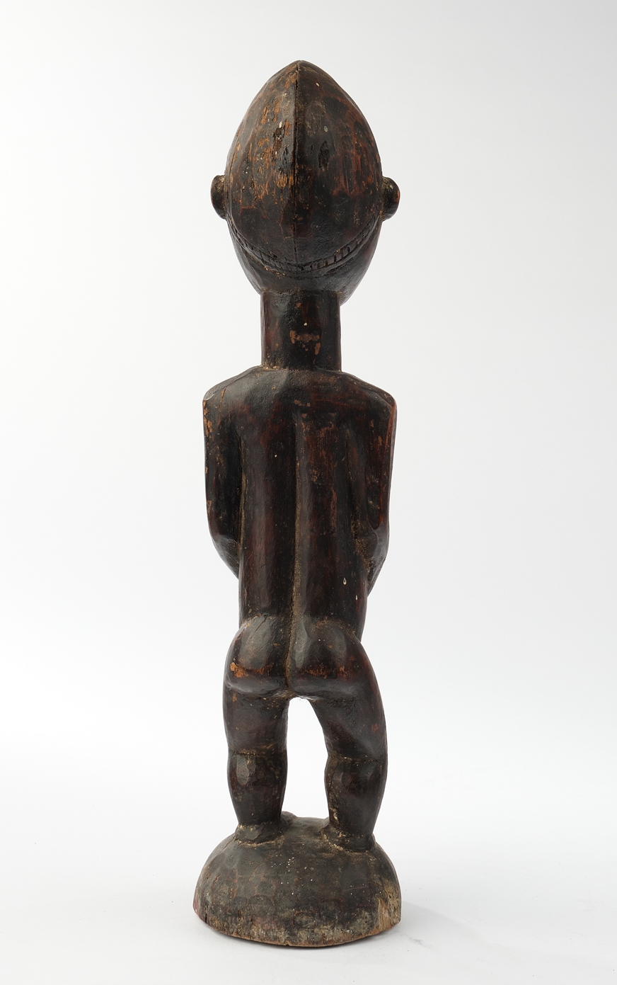 Figur, "blolo-bla", weiblich, stehend, Baule, Elfenbeinküste, Afrika, Holz, schwarzbraune Patina, S - Image 3 of 4