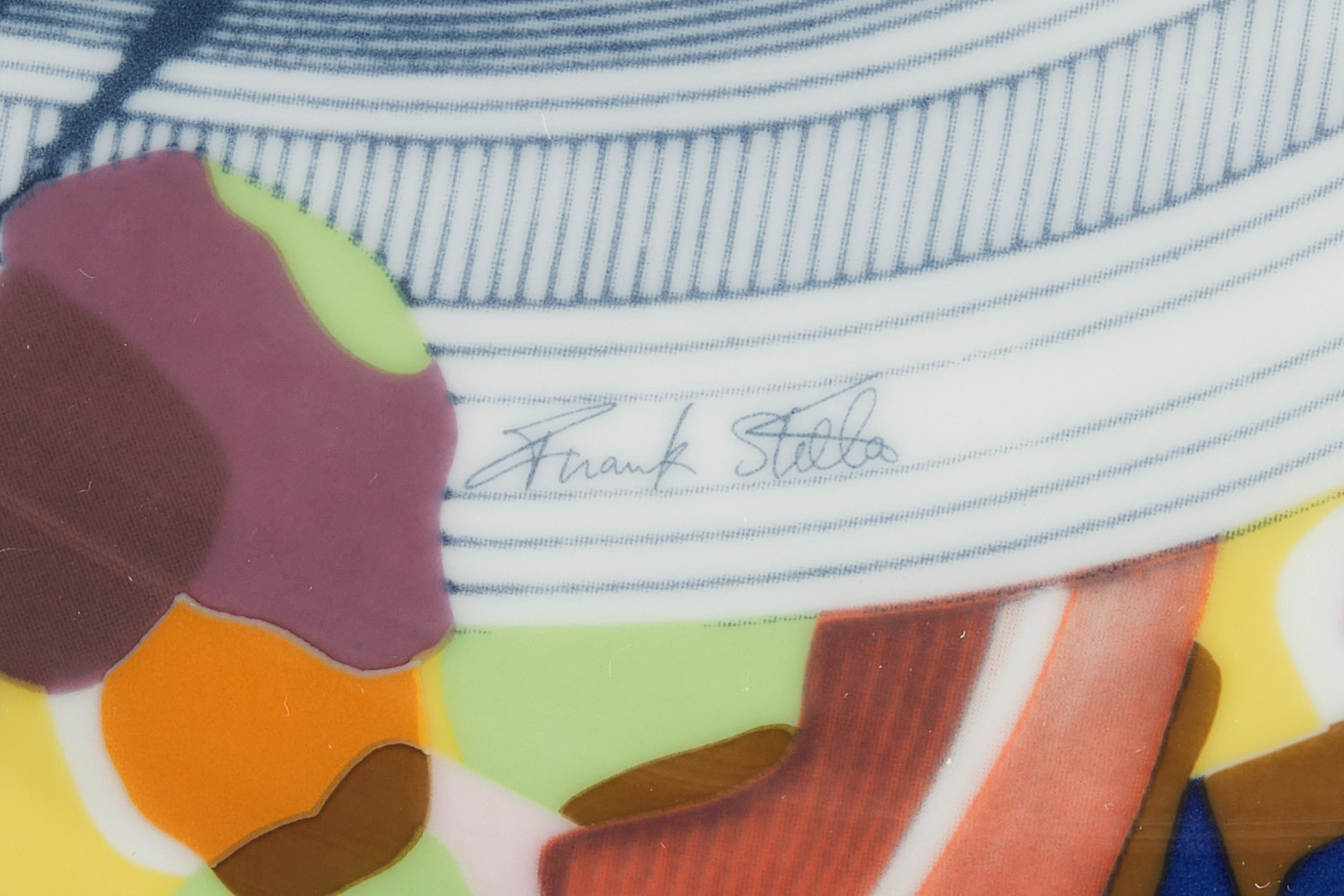 Künstler-Platzteller, "Frank Stella", Rosenthal, Germany, nummerierte Auflage 0246/2000, Ceiling: P - Image 4 of 5