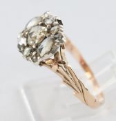 Ring, GG 585, 11 Diamantrosen, 1.8 g, RM 17