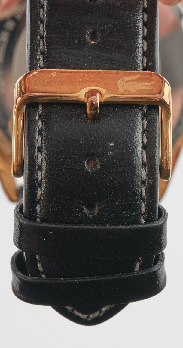 Herrenarmbanduhr, Lacoste, Ref. LC68.1.34.2413, Gehäuse vergoldet, schwarzes Zifferblatt, ø 44 mm e - Image 4 of 5