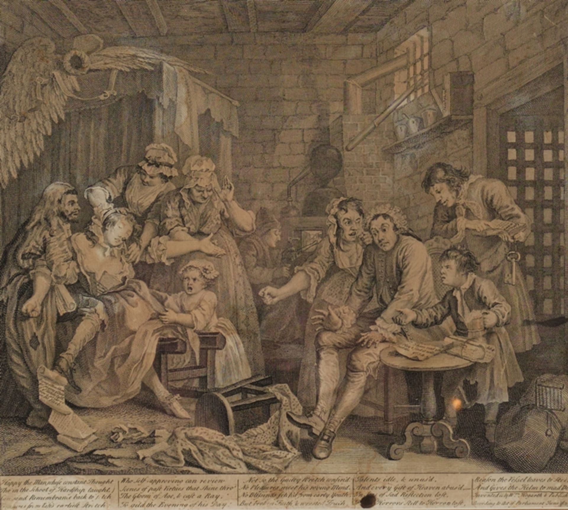 Hogarth, William (London 1697 - 1764 ebda., sozialkritischer englischer Maler und Grafiker), - Image 6 of 9