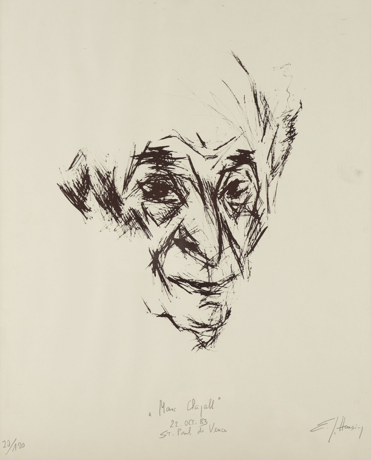 Hansing, Ernst Günter (Kiel 1929 - 2011 Rhöndorf, Studium in Paris, Förderung durch Oskar Kokoschka