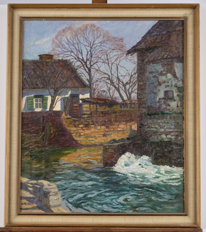 Perfall, Erich Freiherr von (Düsseldorf 1882 - 1961 Düsseldorf, Schüler der KA Düsseldorf, Landscha - Image 2 of 4