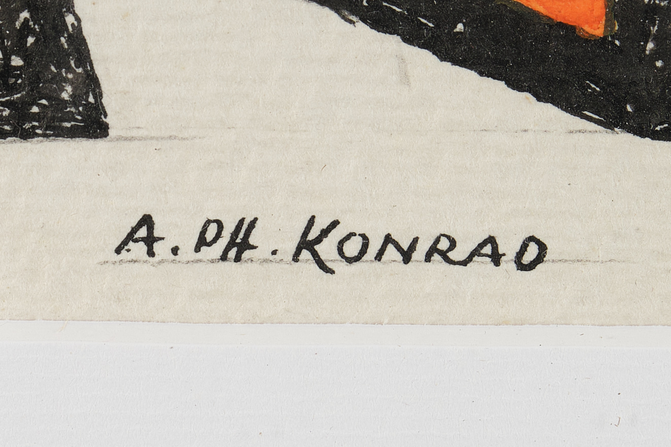 Konrad A.Ph.Konrad, A. Ph. (Deutscher Maler Mitte des 20. Jahrhunderts), - Image 7 of 12