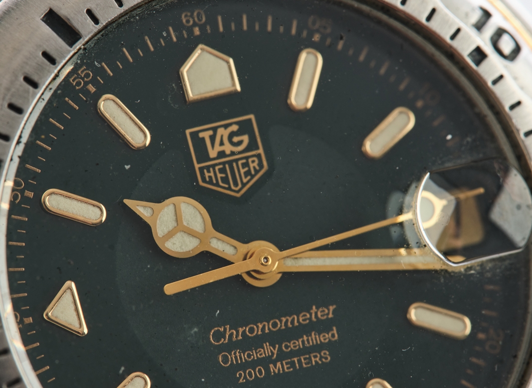 Herrenarmbanduhr, Tag Heuer 6000, Automatikchronometer, Schweiz, 1990er Jahre, Ref. WH5153-K1, grün - Image 9 of 9