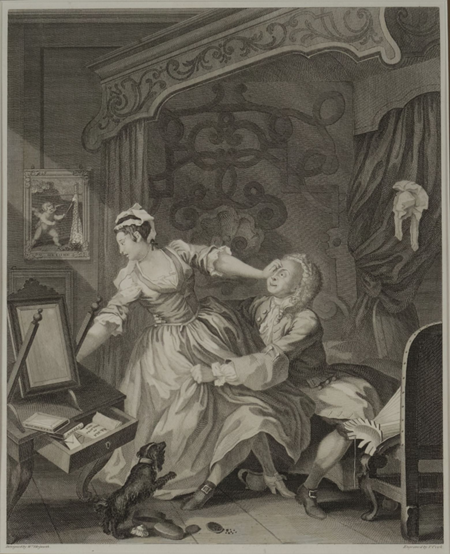 Hogarth, William (London 1697 - 1764 ebda., sozialkritischer englischer Maler und Grafiker) nach,