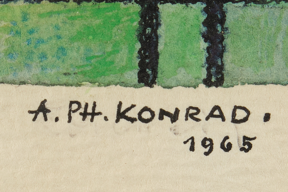 Konrad A.Ph.Konrad, A. Ph. (Deutscher Maler Mitte des 20. Jahrhunderts), - Image 3 of 12