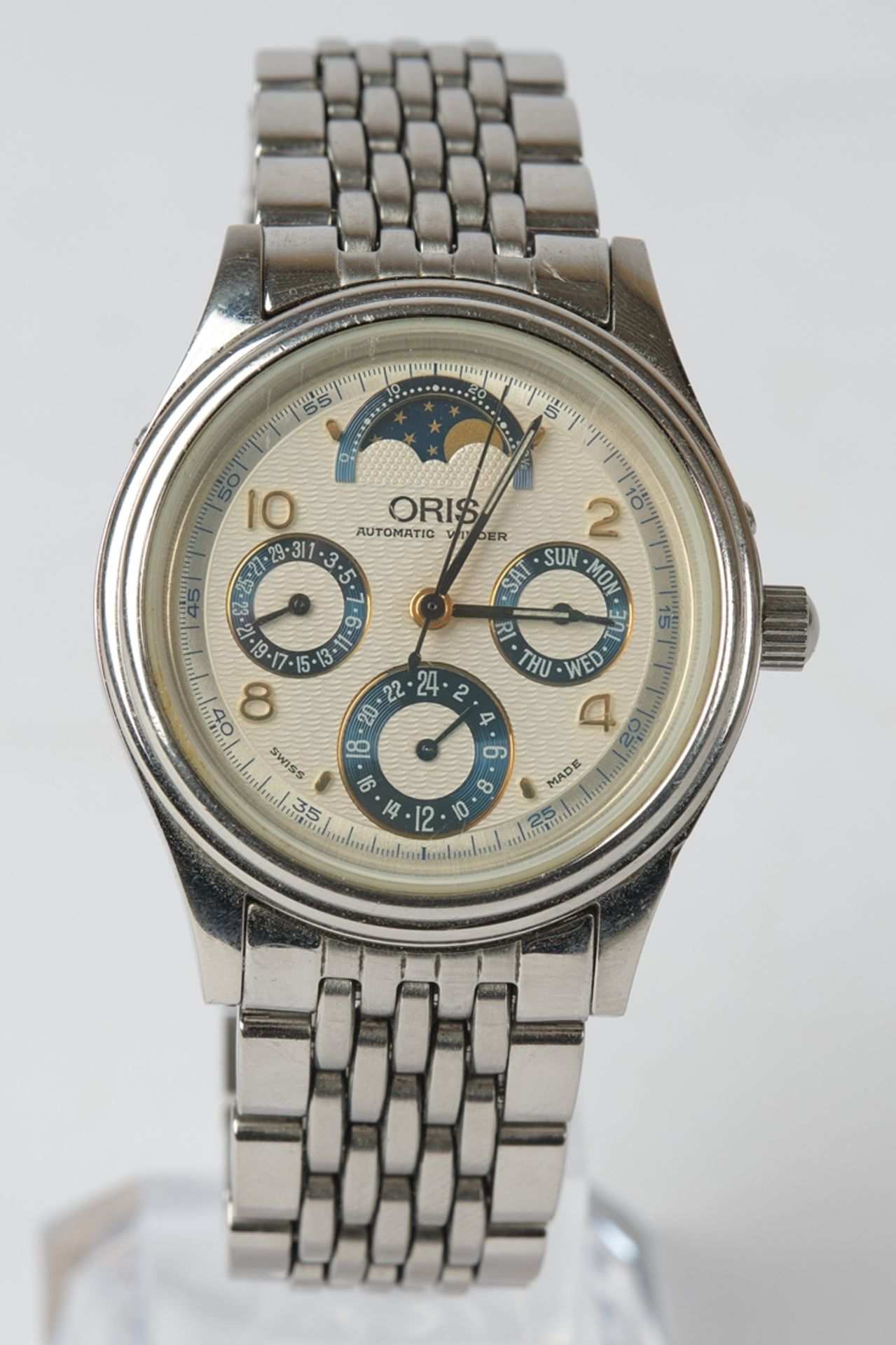 Oris Complication 7433, Armbanduhr Schweiz, 2001, Automatik, 25 Jewels, Ref. 581 7433 40 81, Gehäus