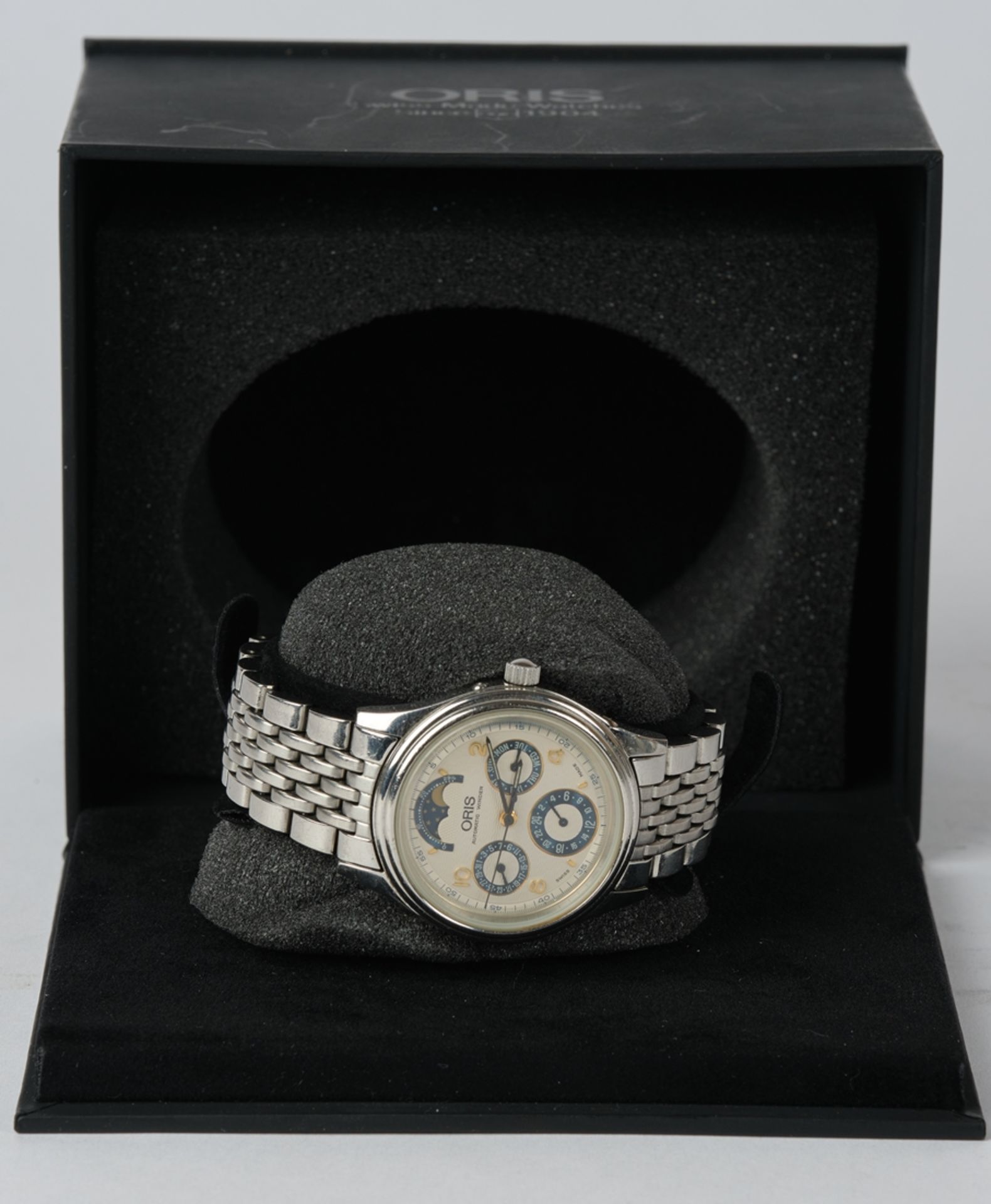 Oris Complication 7433, Armbanduhr Schweiz, 2001, Automatik, 25 Jewels, Ref. 581 7433 40 81, Gehäus - Bild 6 aus 6