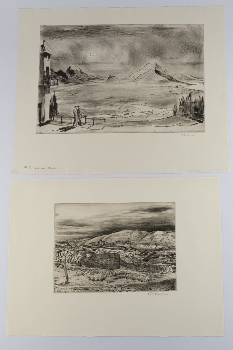 Jansen, Franz M. (Köln 1885 - 1958 Büchel, nach anfänglichem Architekturstudium 1910 Hinwendung zur - Image 2 of 2