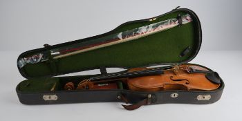 Violine, wohl 1. Hälfe 20. Jh., im Boden bez. "Francesco Ruggeri Dett il Per fecit Cremona l'anno 1