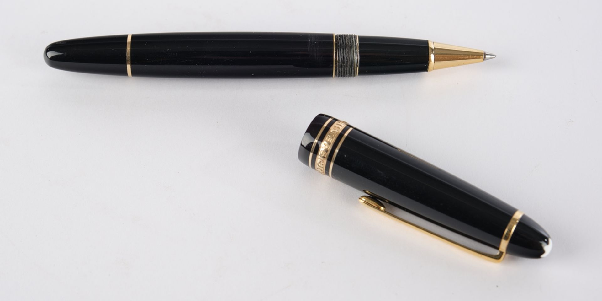 Rollerball, "Meisterstück", Montblanc, Modell 162, nummeriert PV1265097, schwarz/vergoldet, 14.5 cm - Image 4 of 4