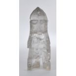 Janak, Frantisek, "Avar II Hunne, verwundet", Glasskulptur, formgeschmolzen, farblos, größtenteils