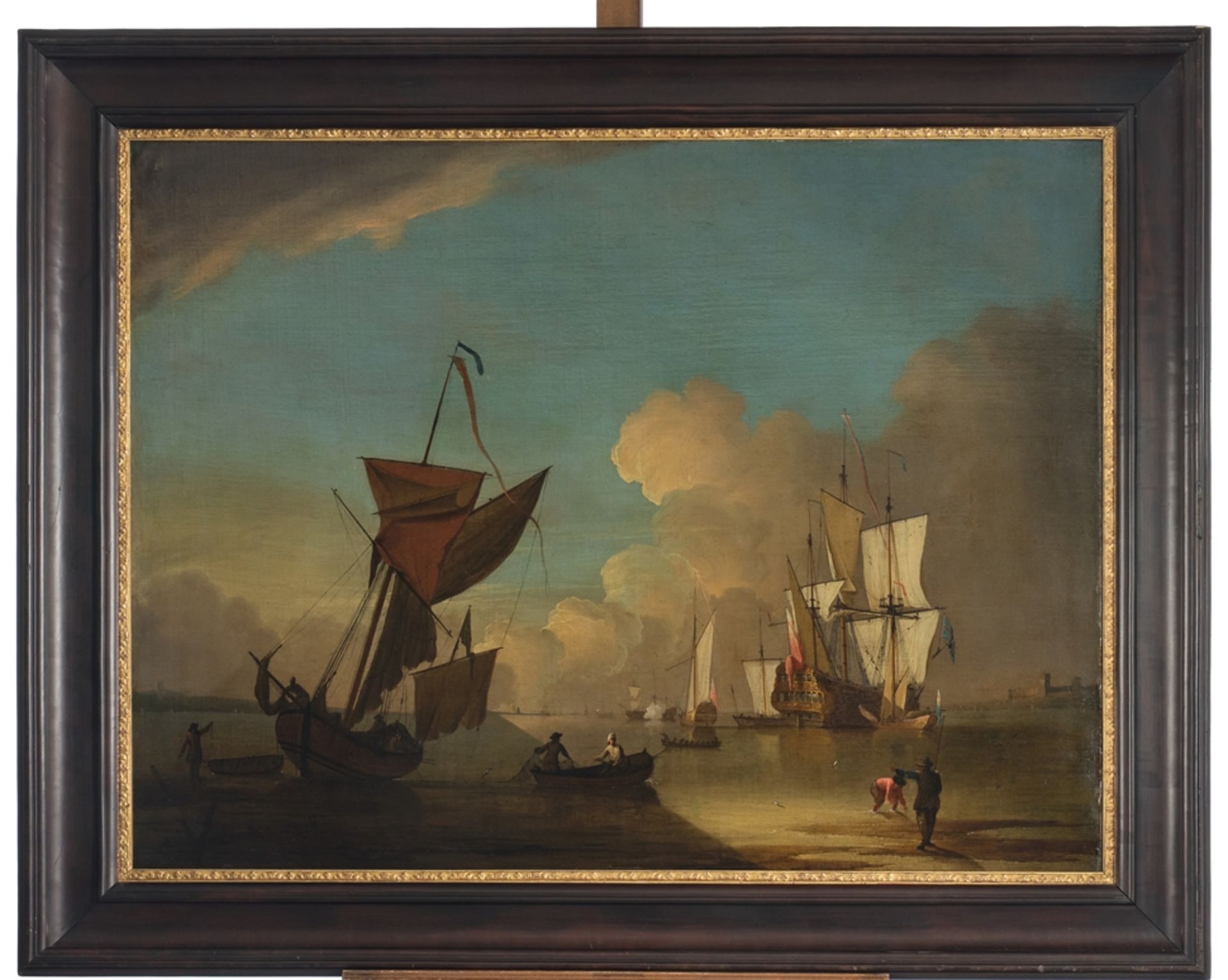 Monamy, Peter (1681 - 1749, britischer Marinemaler), wohl, - Bild 2 aus 3