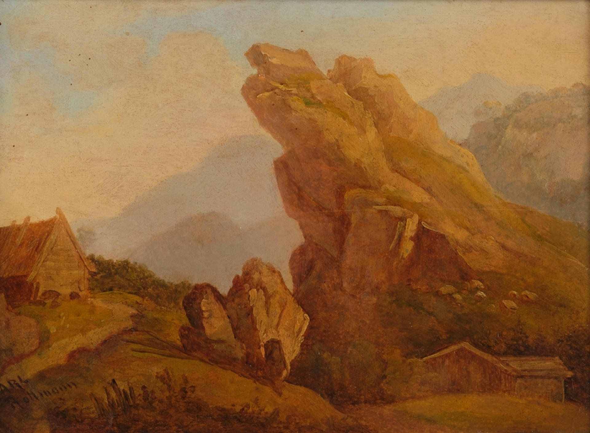 Rottmann, Carl (Handschuhsheim 1797 - 1850 München, Landschaftsmaler, enge Beziehung zu König Ludwi