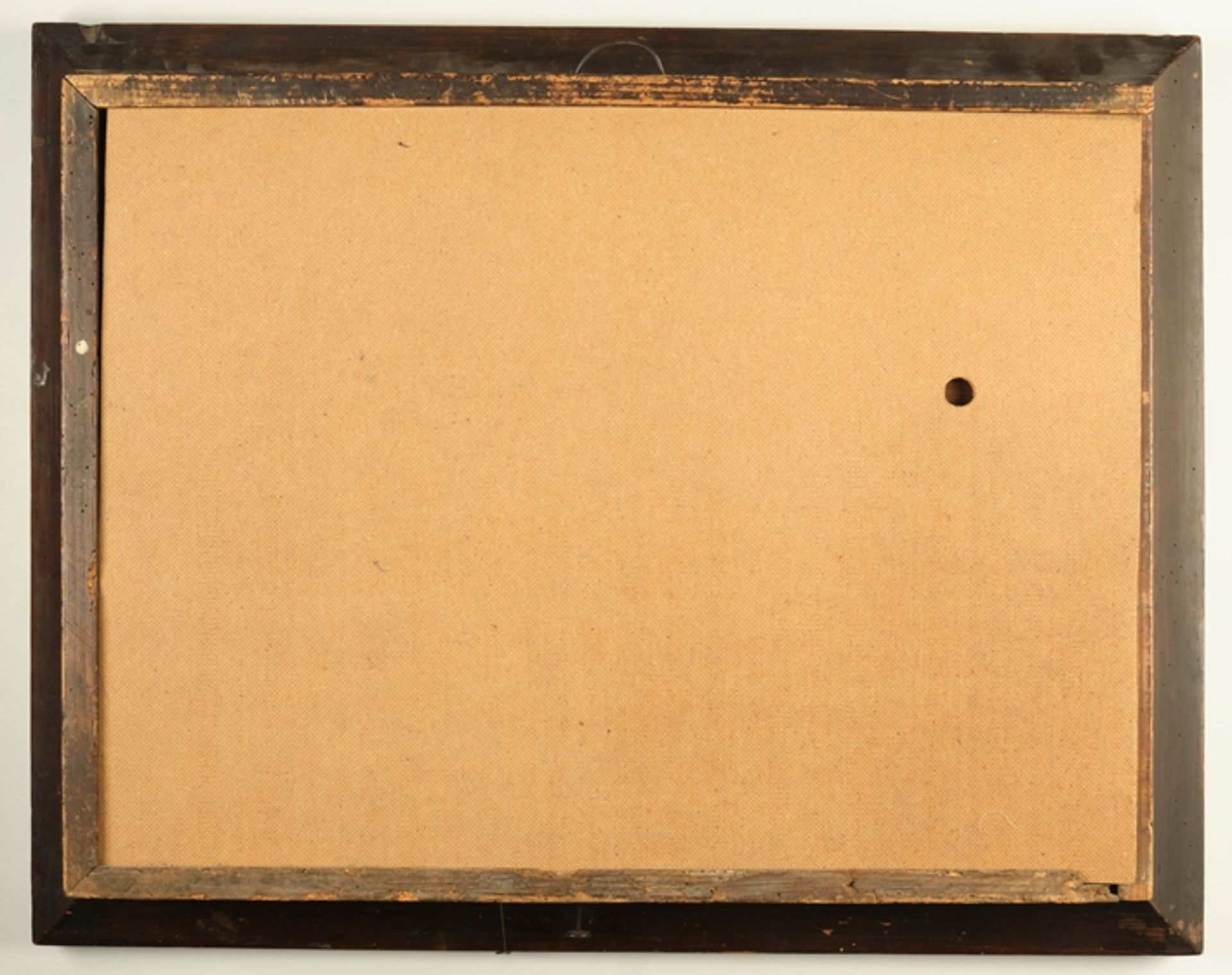 Bilderuhr, "Das Salomonische Urteil", 19. Jh., Öl/Metallplatte, 57 x 72 (RA 41 x 56) cm, Werk ungep - Image 7 of 7