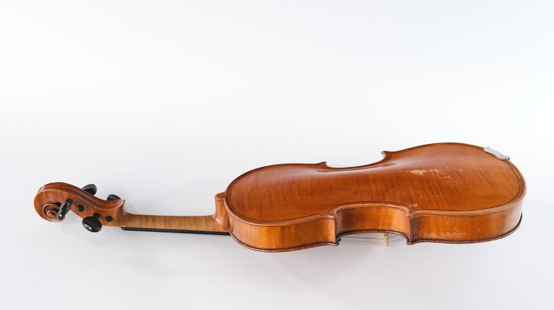 Violine, wohl Replikat, bez. Curletto Anselmo (1888 - 1973), im Korpusboden auf einem Etikett bezei - Bild 8 aus 9