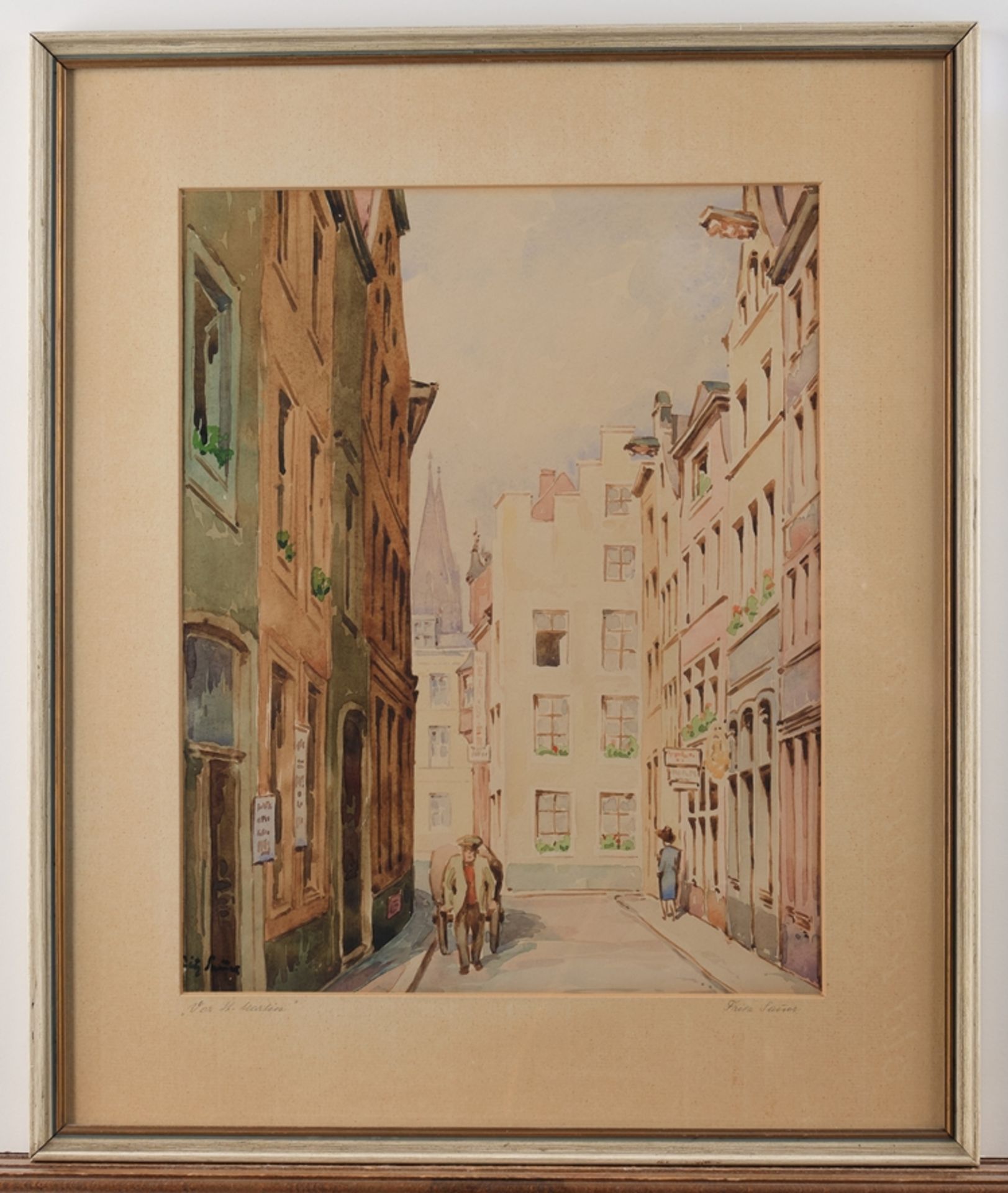 Sauer, Fritz sen. (Hemer 1917 - 1957, in Köln ansässiger Maler und Aquarellist), - Bild 2 aus 4