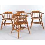 Satz von 4 Windsor Chairs, England, wohl frühes 20. Jh., H. je 76.5 cm