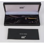 Rollerball, "Meisterstück", Montblanc, Modell 162, nummeriert PV1265097, schwarz/vergoldet, 14.5 cm