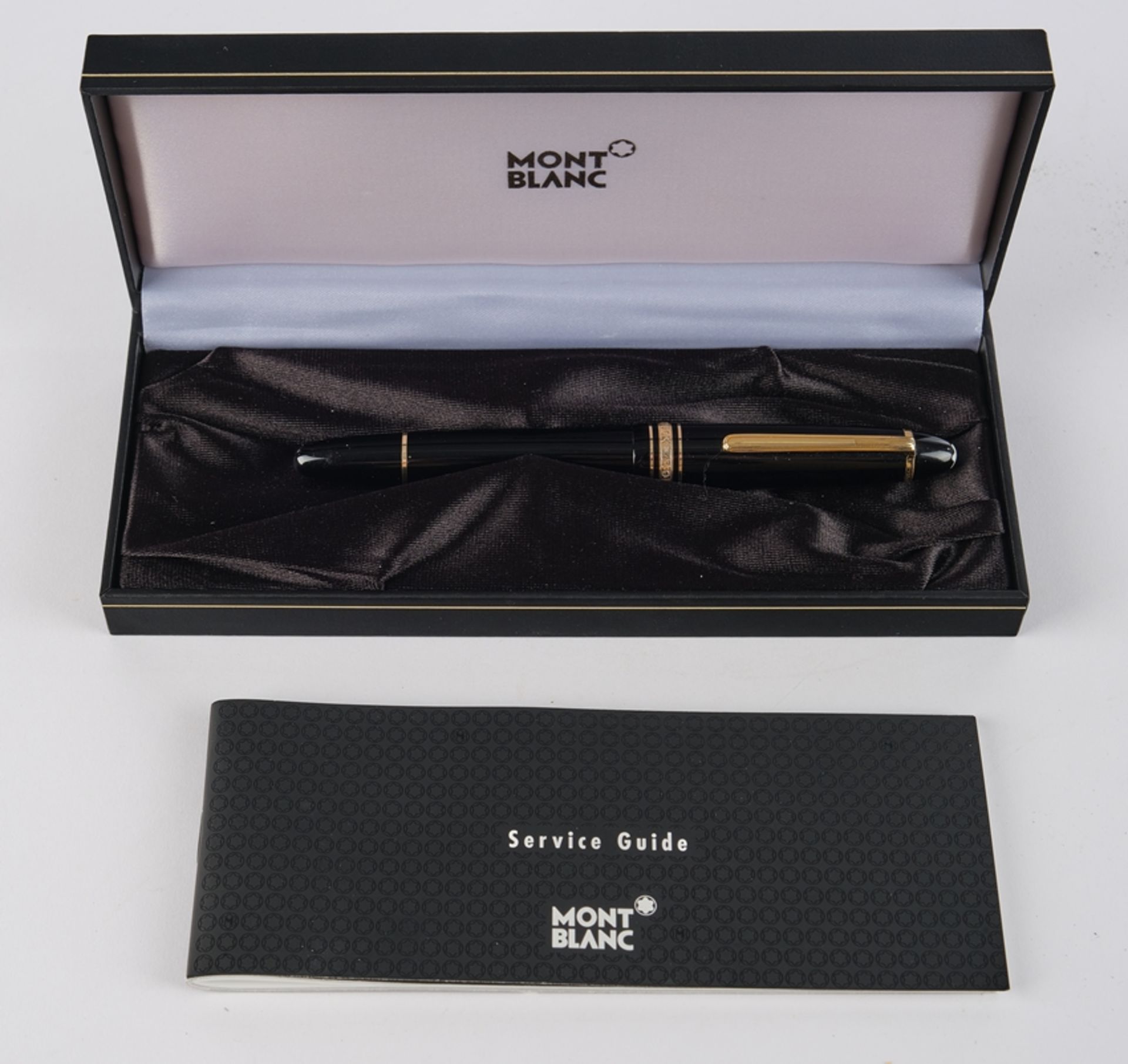 Rollerball, "Meisterstück", Montblanc, Modell 162, nummeriert PV1265097, schwarz/vergoldet, 14.5 cm