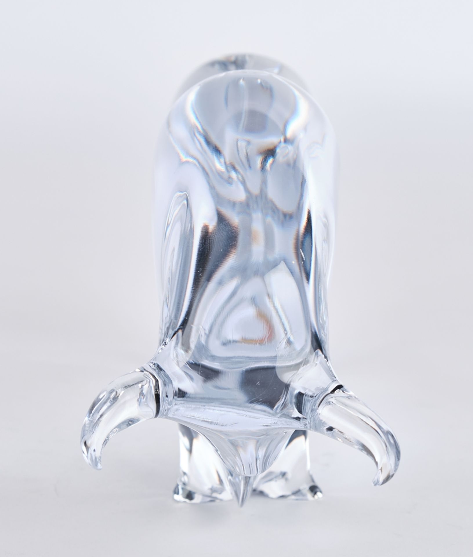 Klinger, Miroslav, "Stier", Glasfigur, Studioglas, Unikat, farbloses Kristallglas, am Fuß bezeichne - Bild 2 aus 5
