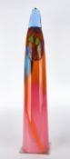 Roubicek, René, "Finger", Glasskulptur, Unikat, polychrom, unten bezeichnet Roubicek 1989, auf Meta