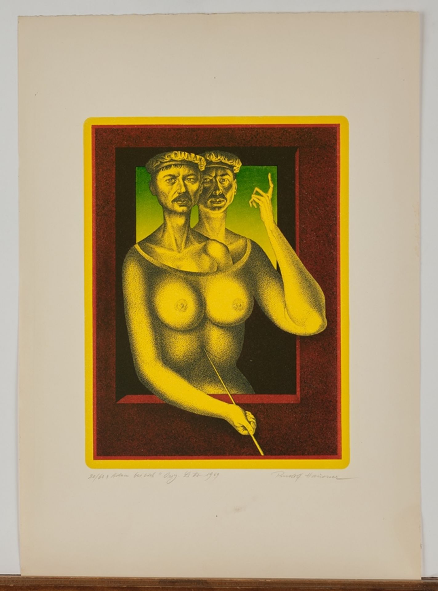 Hausner, Rudolf (Wien 1914 - 1995 Mödling, österreichischer Maler, Grafiker und Bildhauer), - Bild 2 aus 3