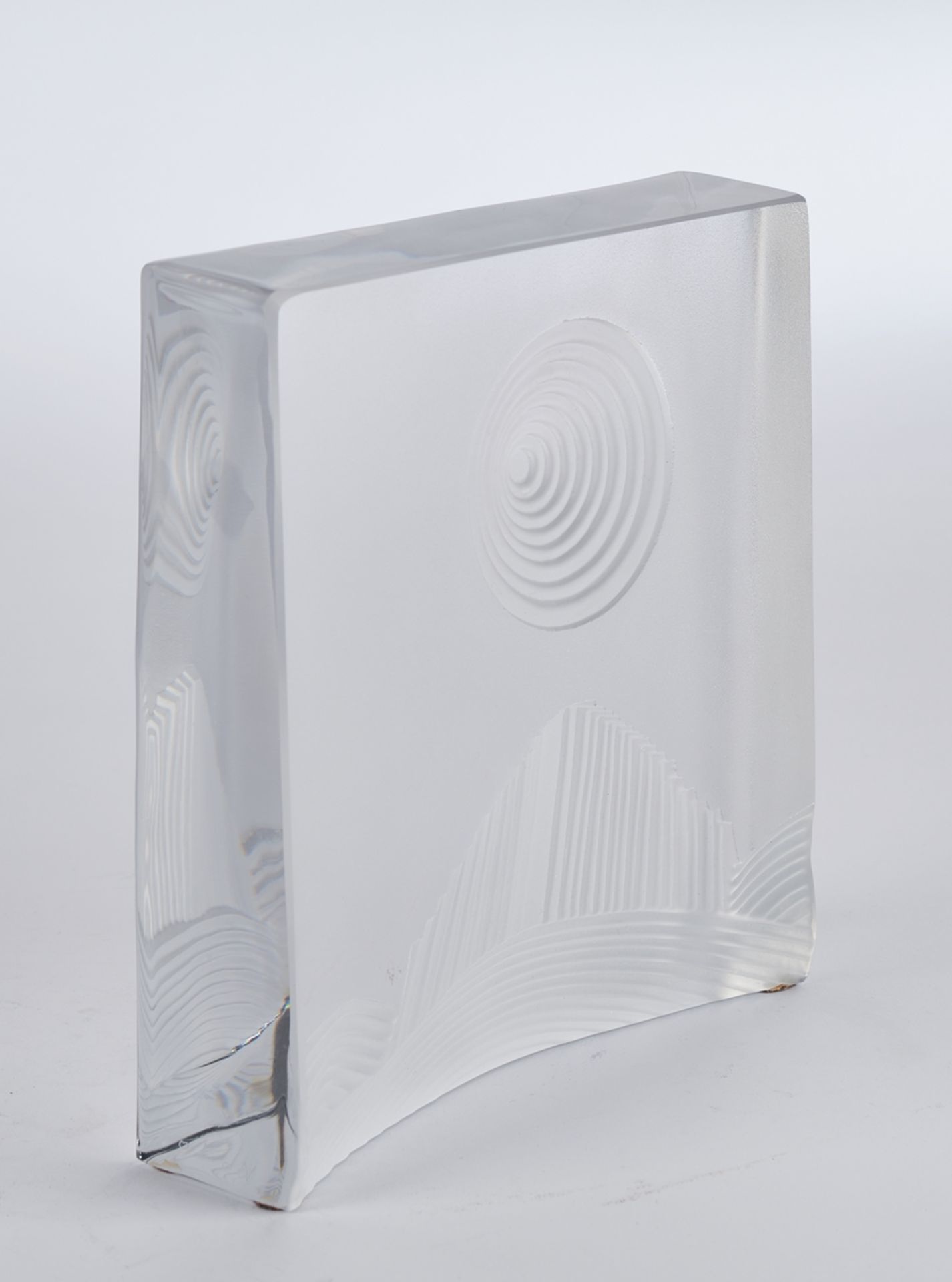 Folon, Jean-Michel, Daum, "Magic City", Glasobjekt, limitierte Auflage 300, farbloses Kristallglas, - Bild 2 aus 5