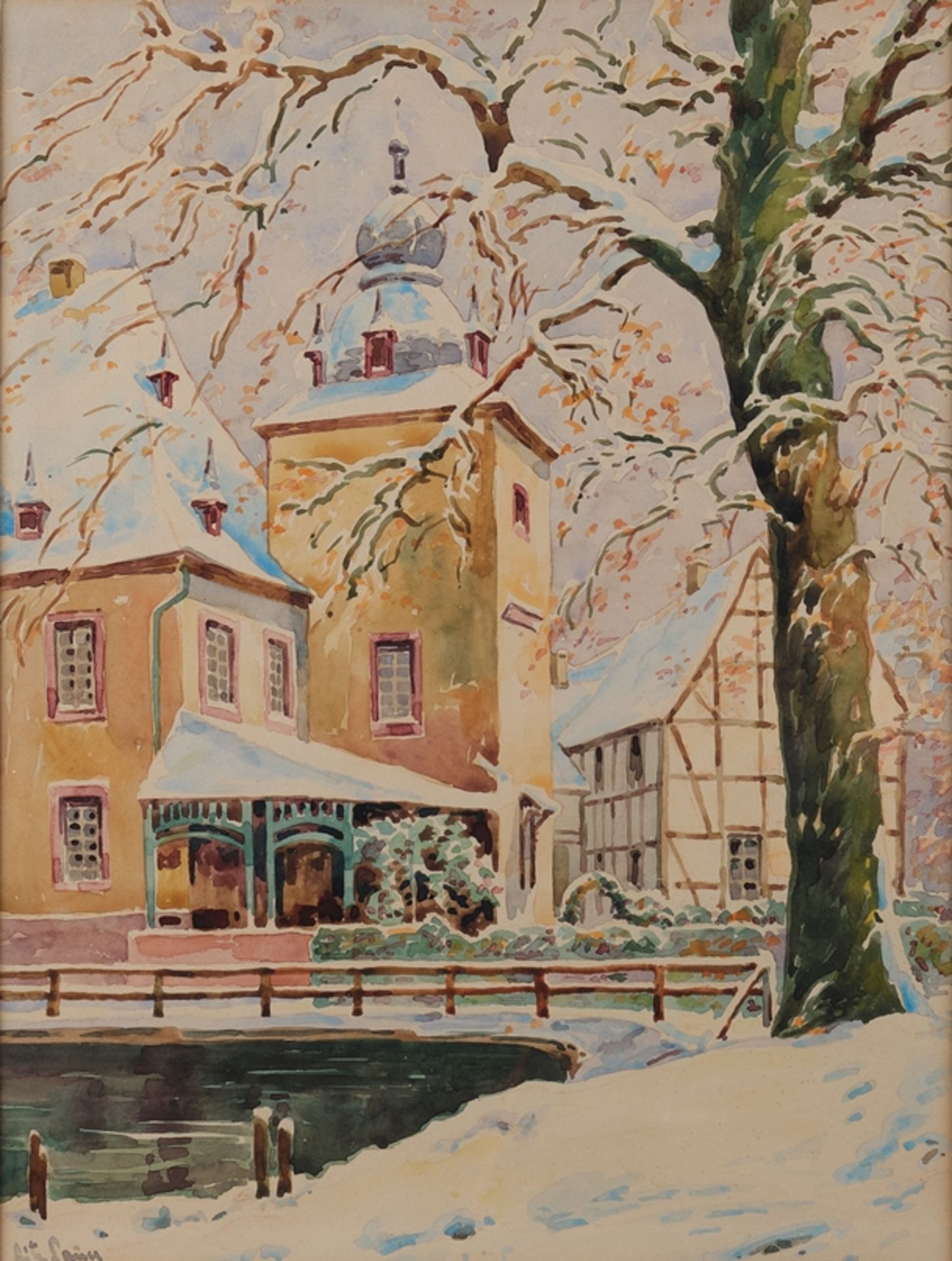 Sauer, Fritz sen. (Hemer 1917 - 1957, in Köln ansässiger Maler und Aquarellist), 