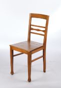 Stuhl, Jugendstil, Anfang 20. Jh., H. 89 cm, Platte rissig