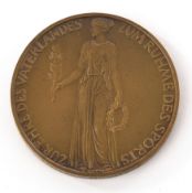 Erinnerungsmedaille, Olympische Spiele 1936, Bronze, Randschrift "Bayer. Hauptmünzamt", ø ca. 37 mm