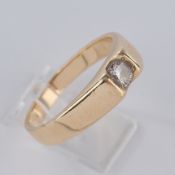 Ring, GG 585, 1 Brillant ca. 0.20 ct.