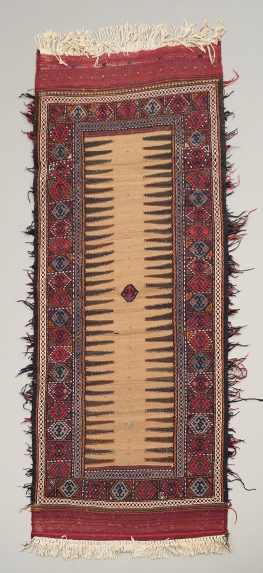 Sofresh-Soumak-Kelim, Afghanistan, alt, ca. 1.95 x 0.76 m