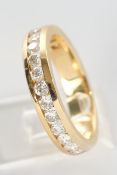 Ring, GG 750, 17 Brillanten zus. ca. 1.0 ct., etwa tw/si, ca. 3.96 g, RM 54