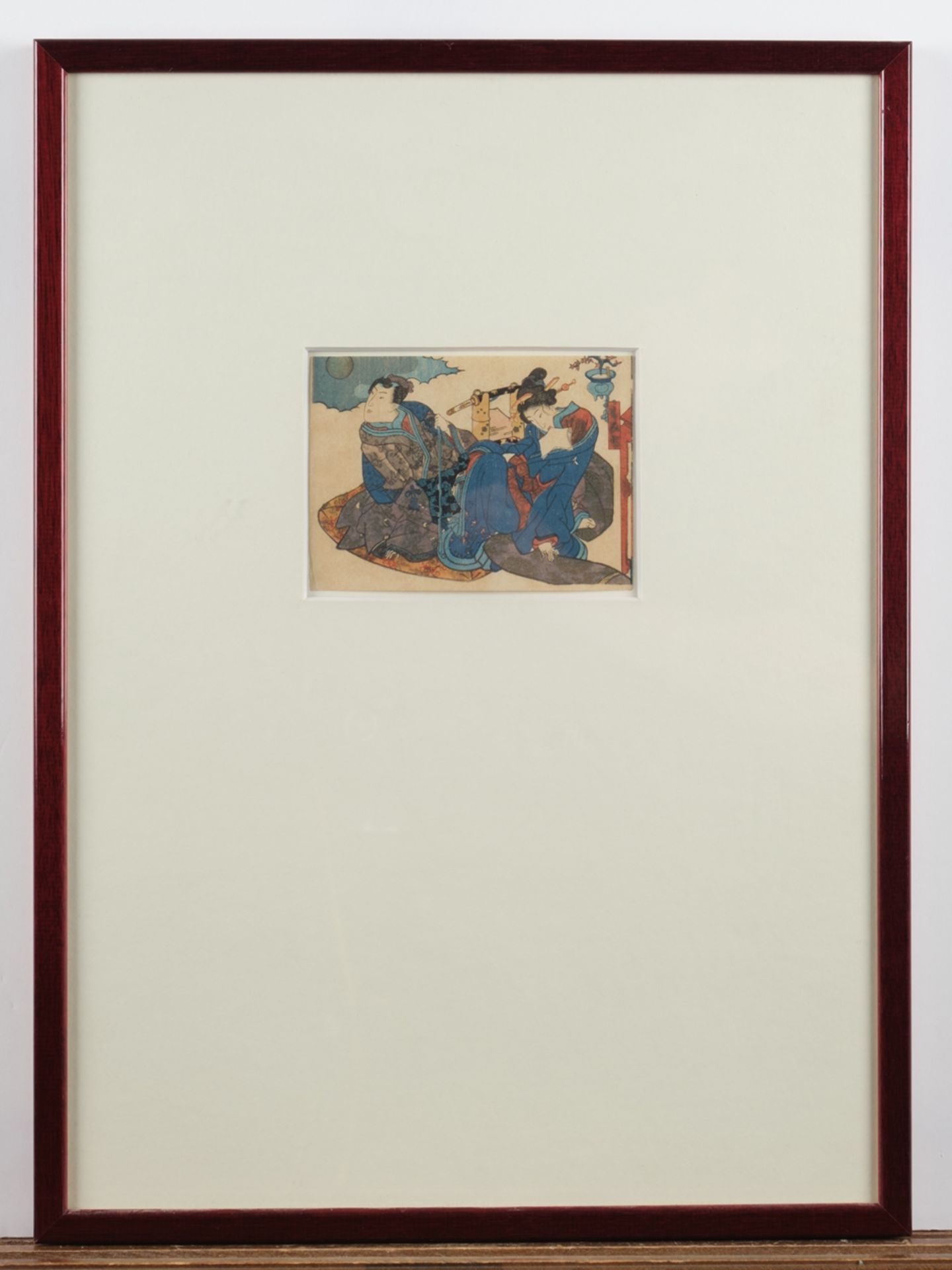 Konvolut 8 Farbholzschnitte, Japan, 19. Jh., verschiedene Künstler wie Eizan, Kuniyoshi, Kunisada u - Bild 5 aus 24
