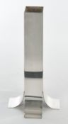 Vase, "Stele", versilbert, Lino Sabattini, Italien, Vierkantform, 30.8 cm hoch