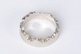 Ring, "Cliff", Platin 950, 24 Brillanten, RM 53