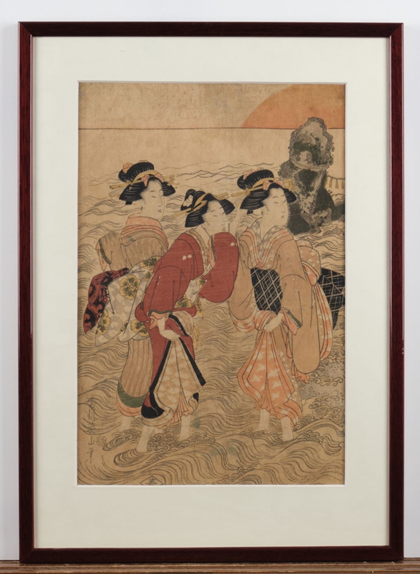 Konvolut 8 Farbholzschnitte, Japan, 19. Jh., verschiedene Künstler wie Eizan, Kuniyoshi, Kunisada u - Bild 2 aus 24