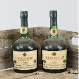 Zwei Flaschen "Cognac Courvoisier V.S.O.P."