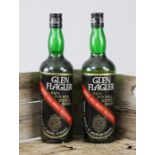Zwei Flaschen "Glan Flagler Pot Still Malt Scotch Whisky",