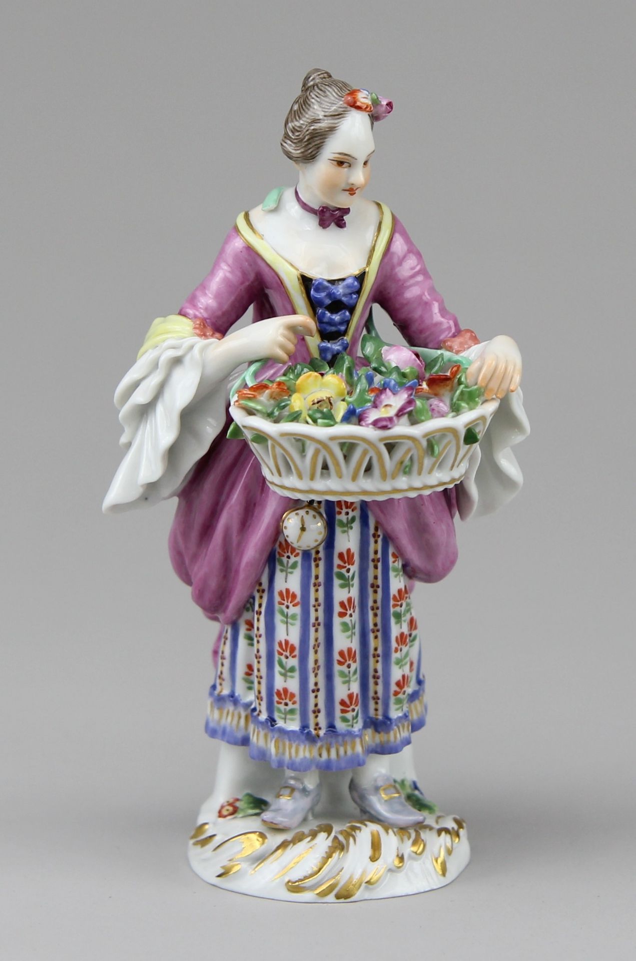 Meissen - Figur Blumenmädchen im Opernhaus aus der Serie Cris de Paris