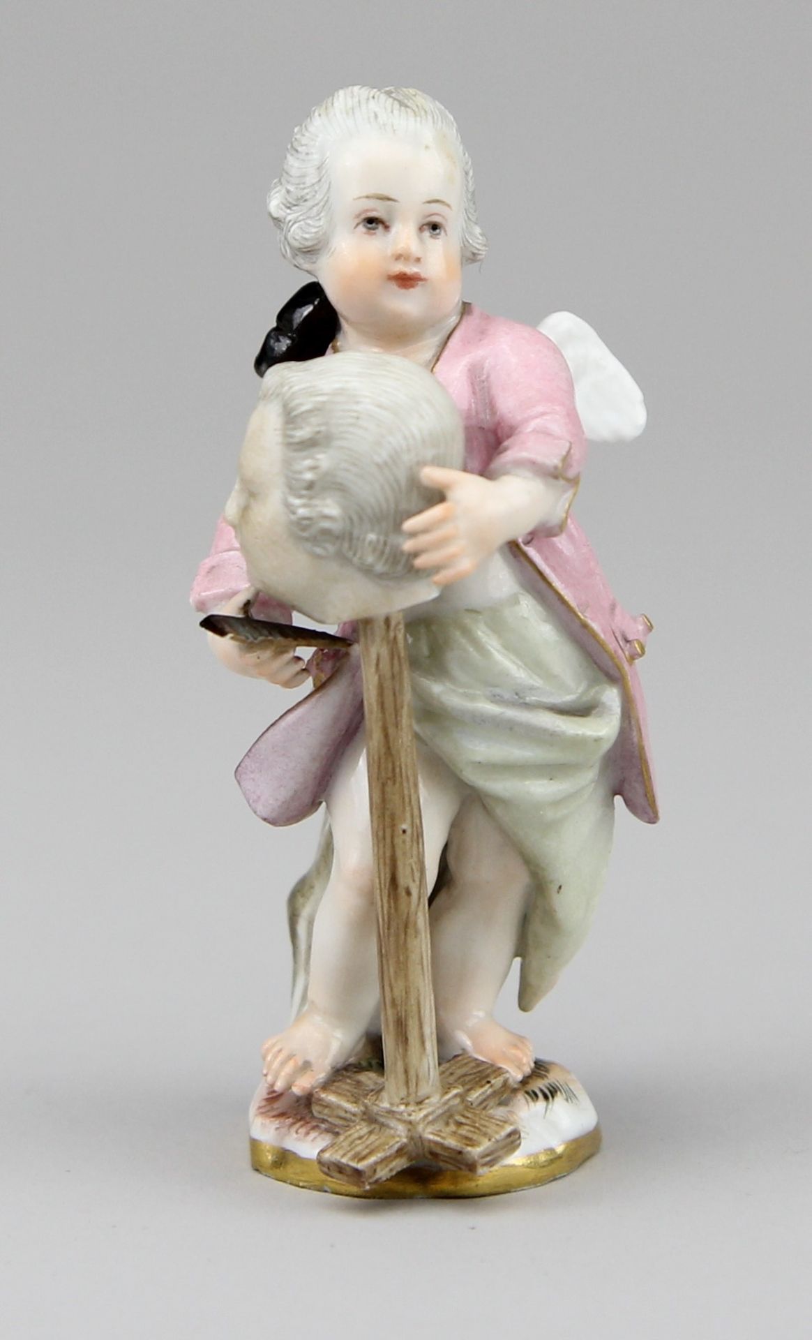 Seltene Meissen - Figur Putto als Perückenmacher - Bild 2 aus 6