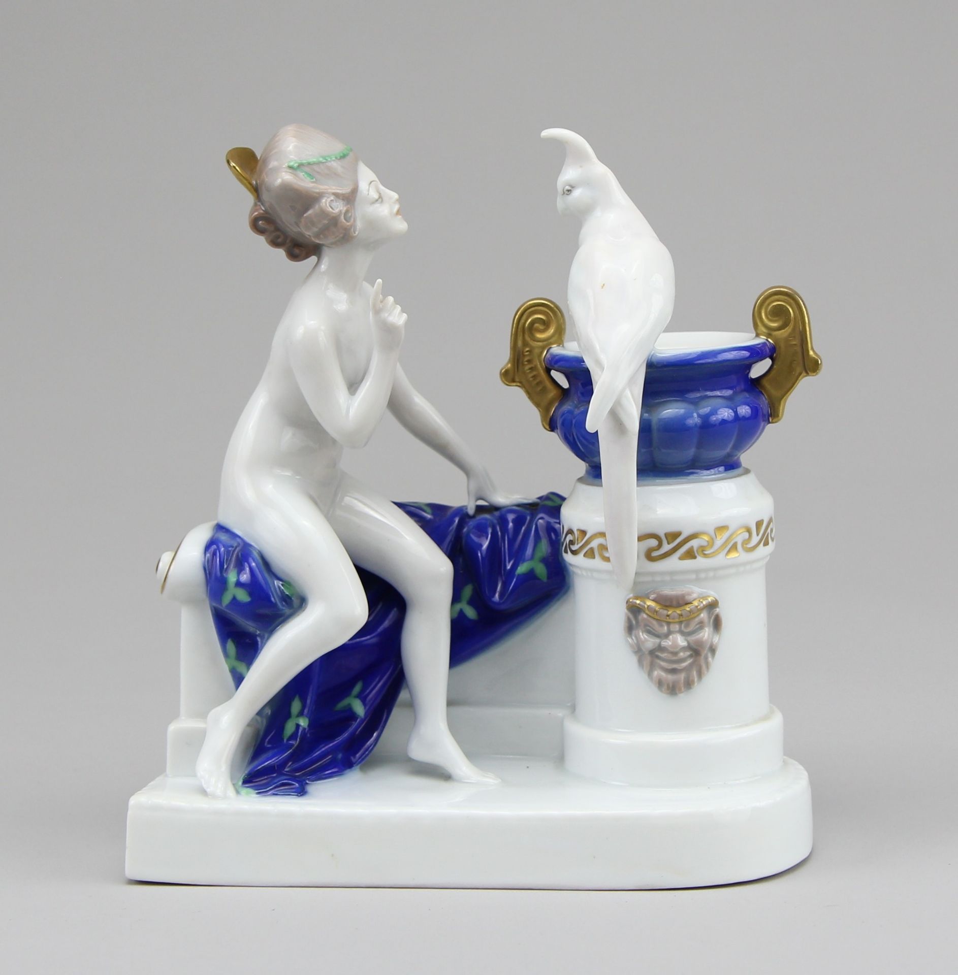 Rosenthal - Figur Venus mit Papagei