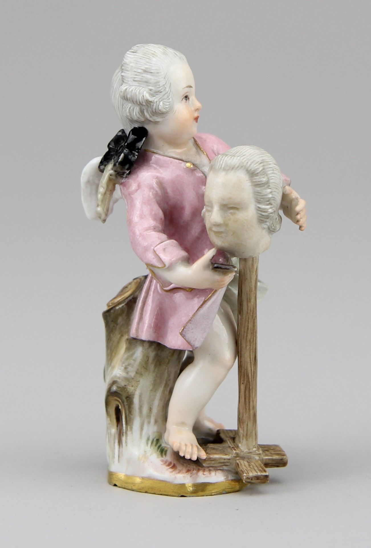 Seltene Meissen - Figur Putto als Perückenmacher - Bild 5 aus 6