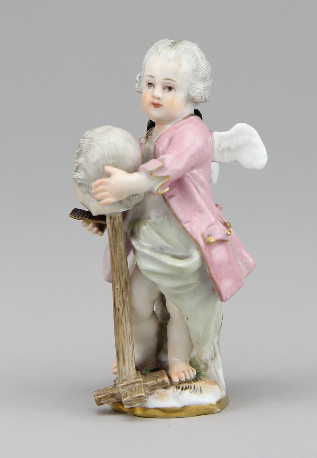 Seltene Meissen - Figur Putto als Perückenmacher - Bild 3 aus 6