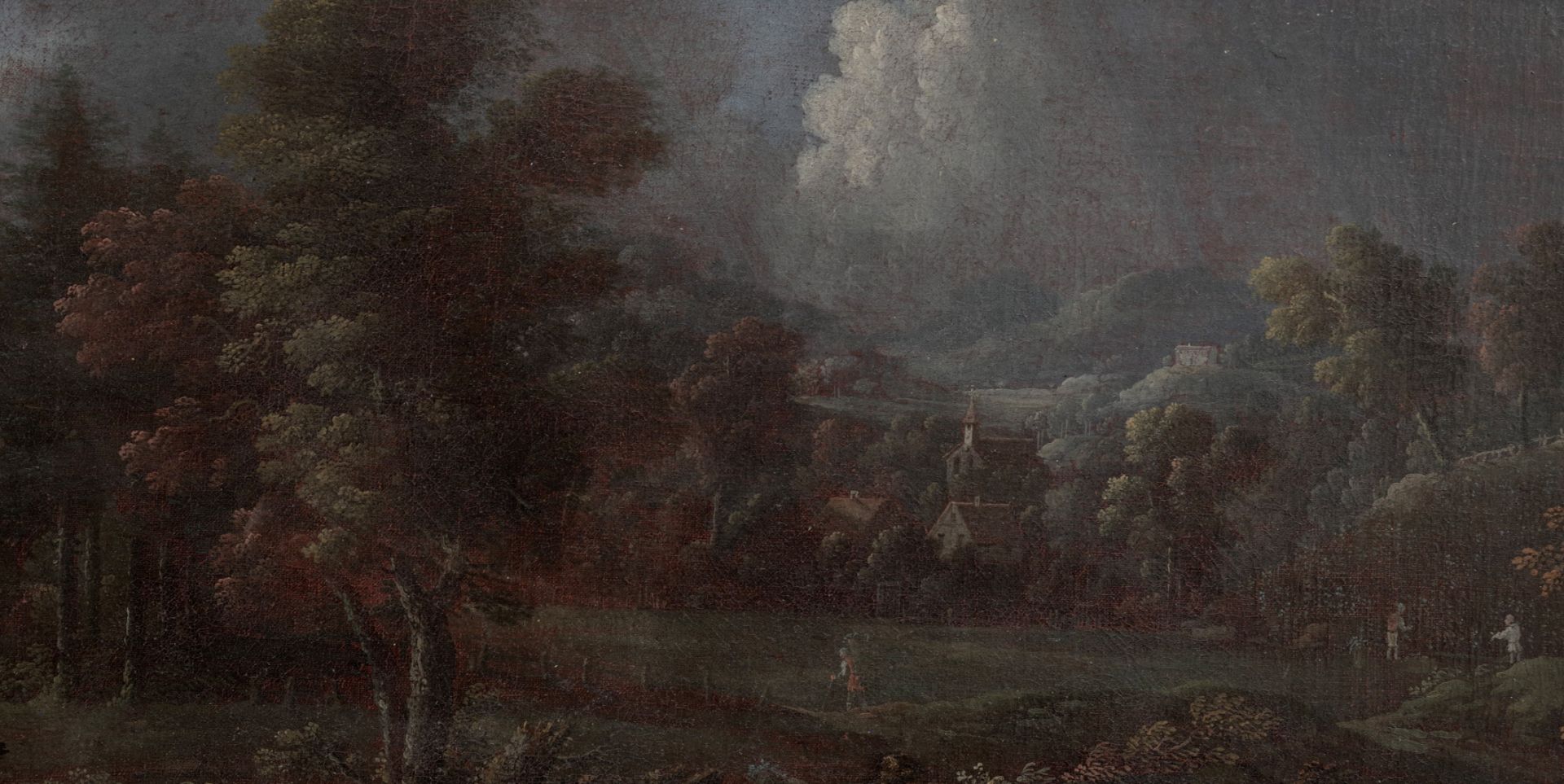 Landscape with Figures at Moonlight - Image 2 of 3