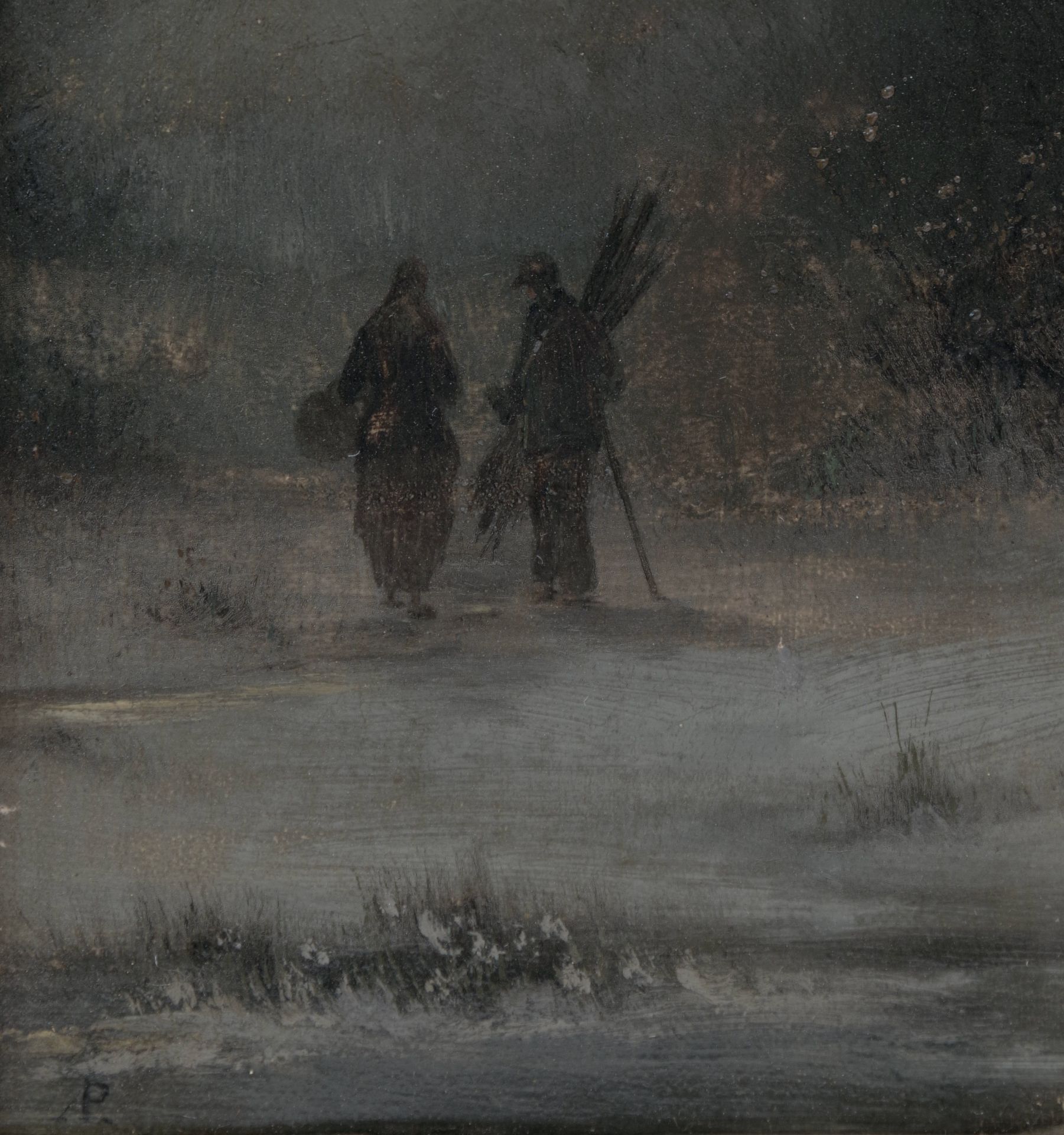 Winter Landscape with the Road by August Friedrich Piepenhagen - Image 3 of 3