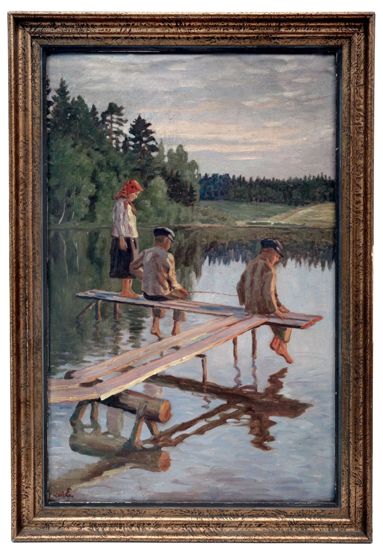 An Angler after Nikolay Bogdanov-Belsky